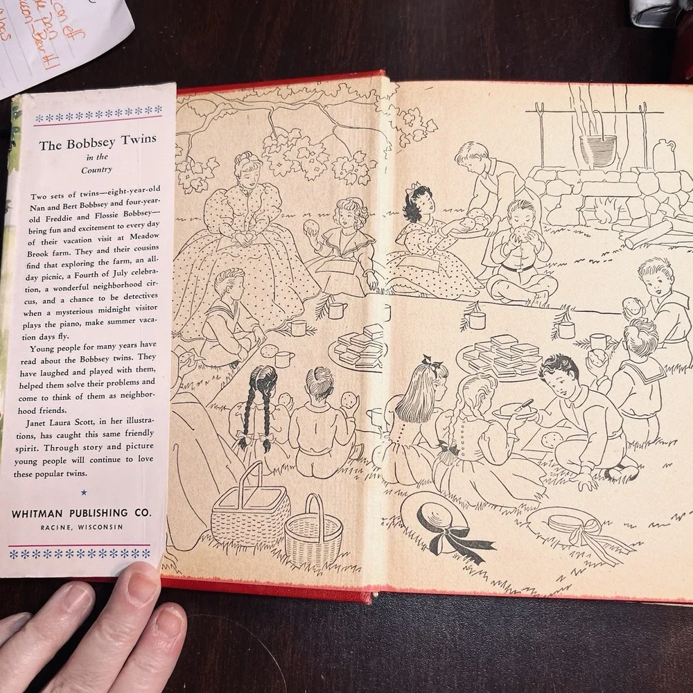 Bobbsey Twins in the Country 1950 Whitman By Laura Lee‎ Hope w/ DJ *See Details
